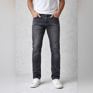 Wrangler Straight Leg Jeans - Gray Wash